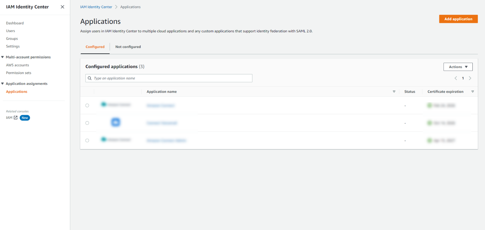Configure SAML Application