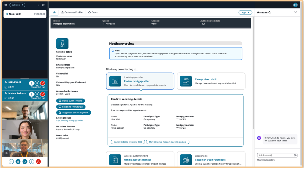 Agent Workspace with multi-user interaction