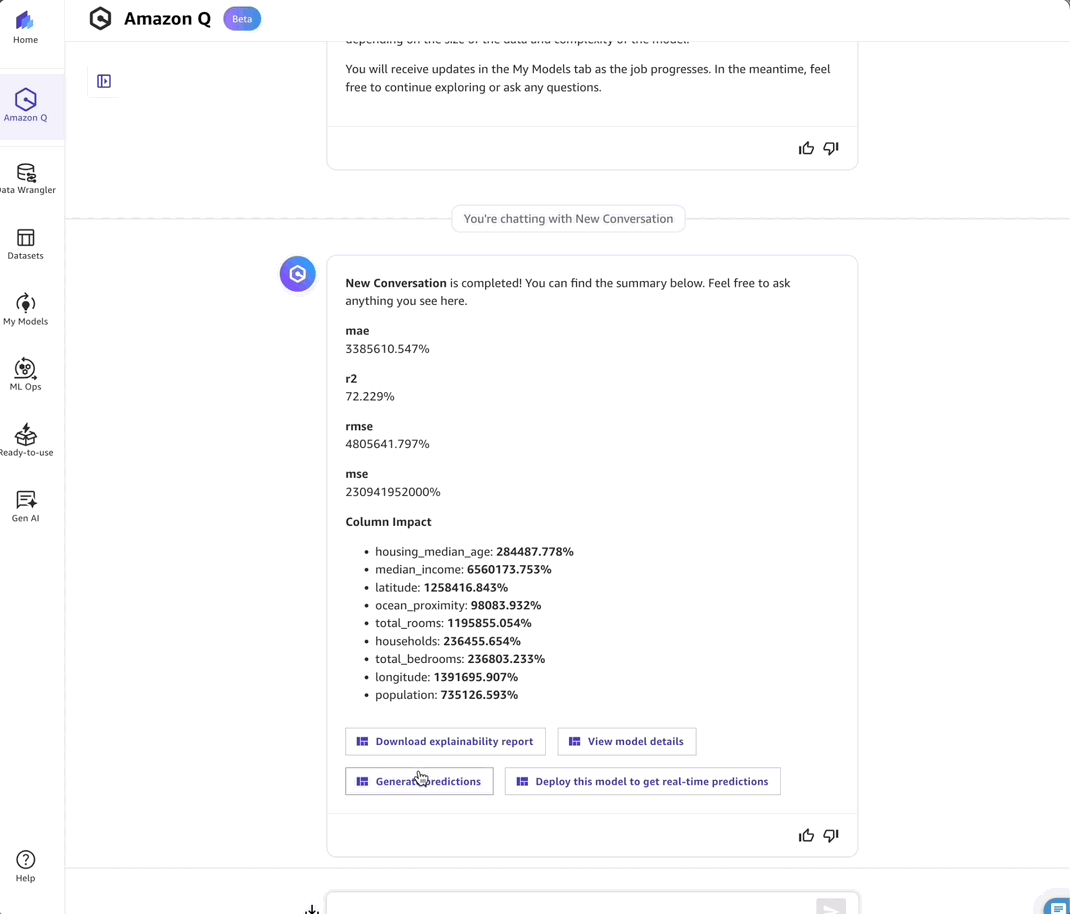predictions and deploy