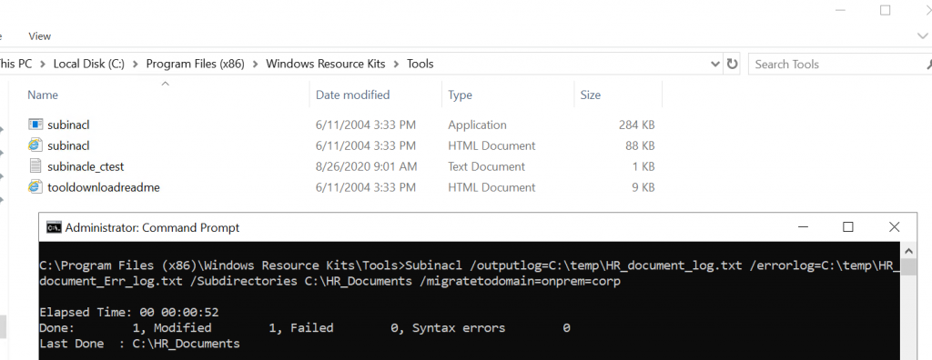 Screenshot windows resources kits