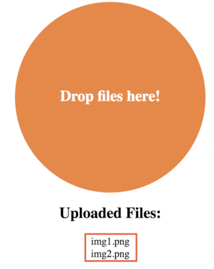 図 9: アップローダーアプリケーションのインターフェイス