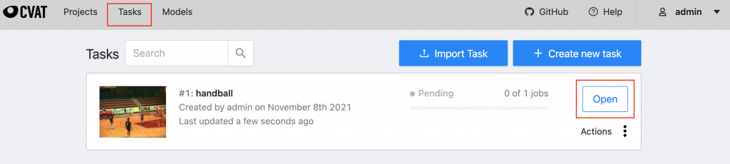 CVAT open task