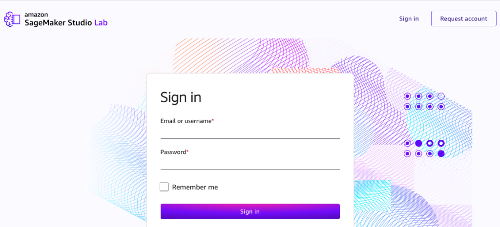 Studio Labのログインページ