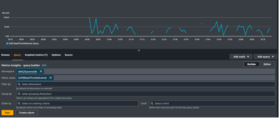 Metric Insights – query builder