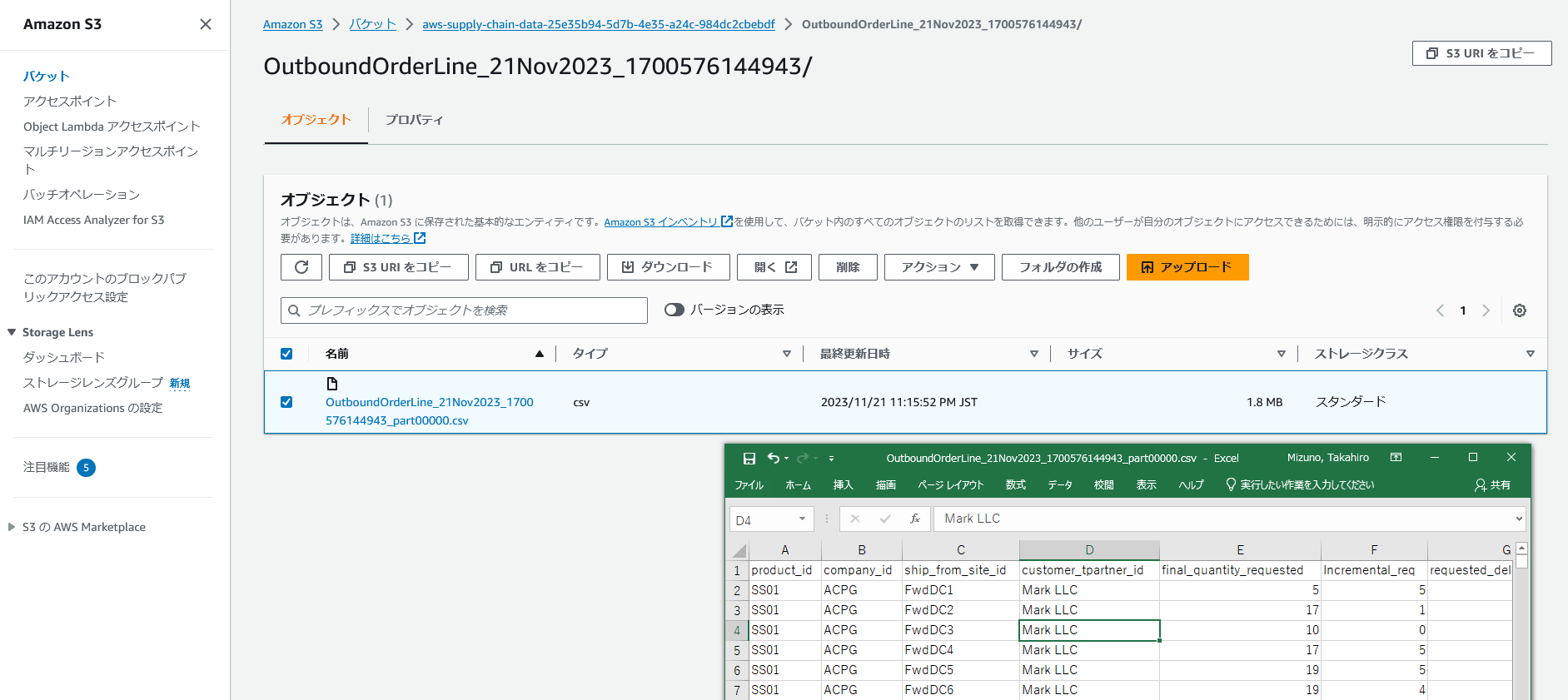 successful execution of the job