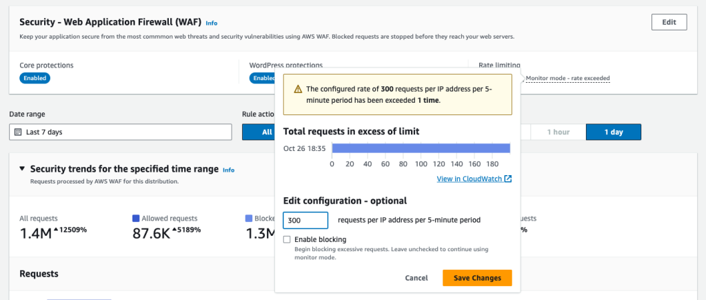 マウスオーバーでポップアップするレートリミットルール