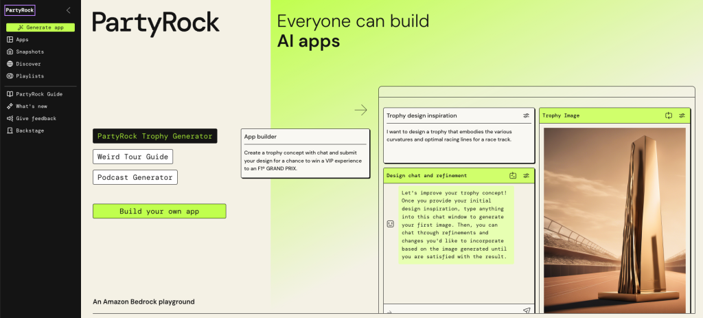 PartyRockホームページ画像