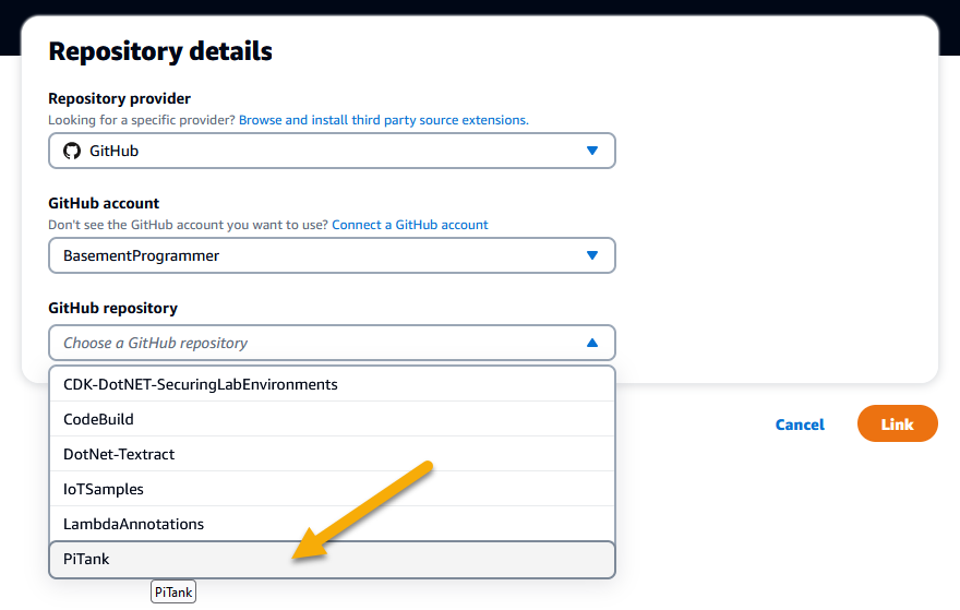 Choosing the correct repository for your project.