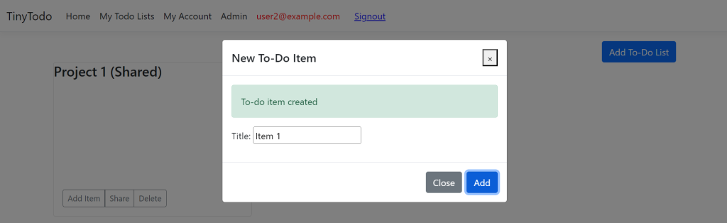 new to-do item dialog