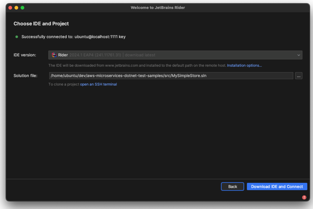 Figure 7: Choosing the newly cloned solution file