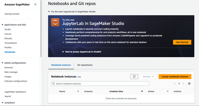 Figure 5: Notebook instances