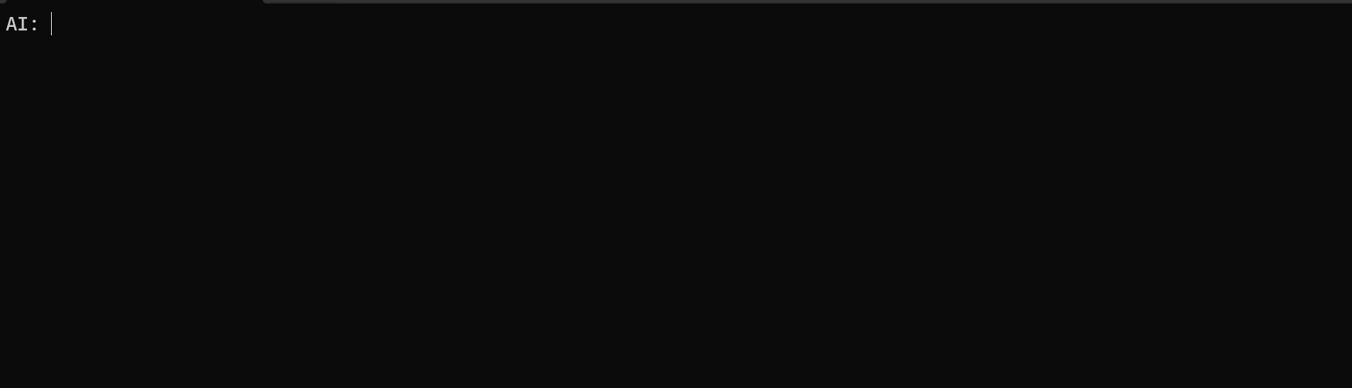 Figure 3: Dotnet console window displaying streaming LLM response to a rainbow colors question.