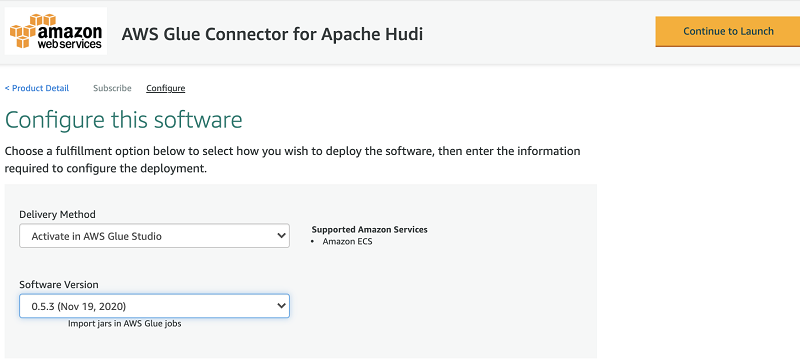 5. Choose Continue to Launch&nbsp;button.