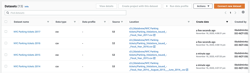 Union is available as a transformation in the project toolbar.