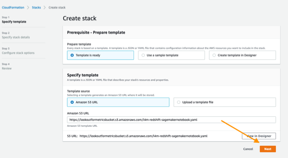 Setup step described by text