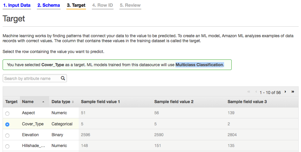 Choosing the prediction target