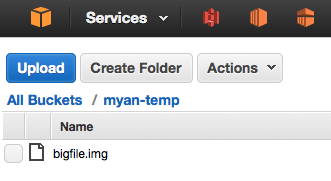 Big data upload into S3 bucket