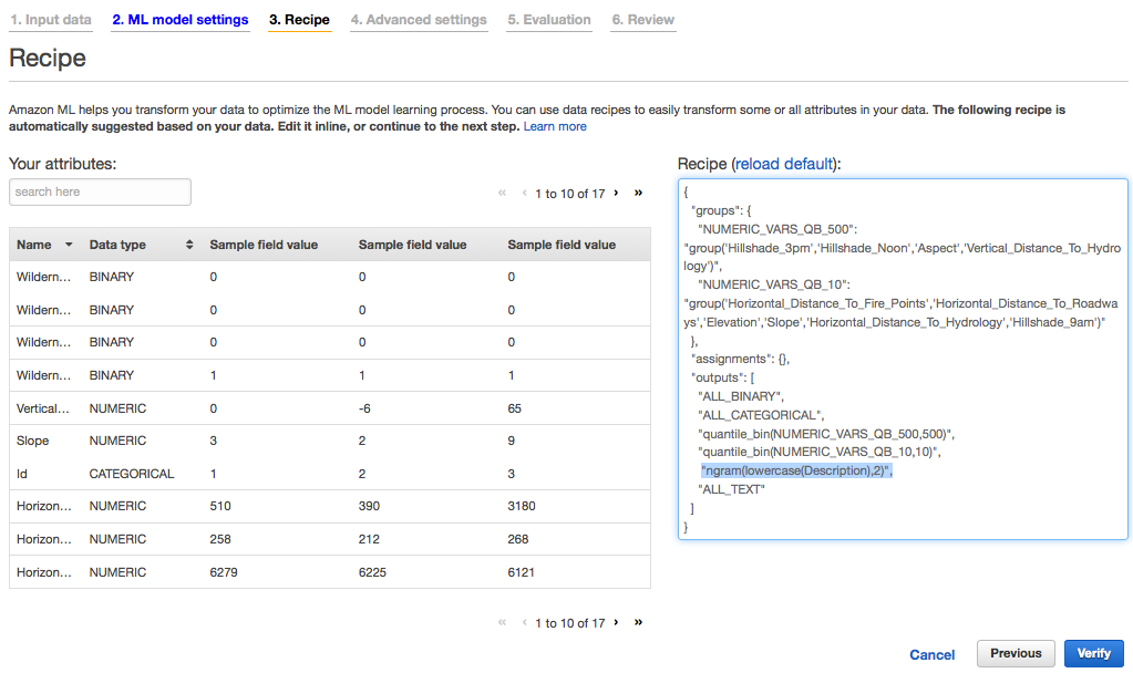 Providing a custom recipe