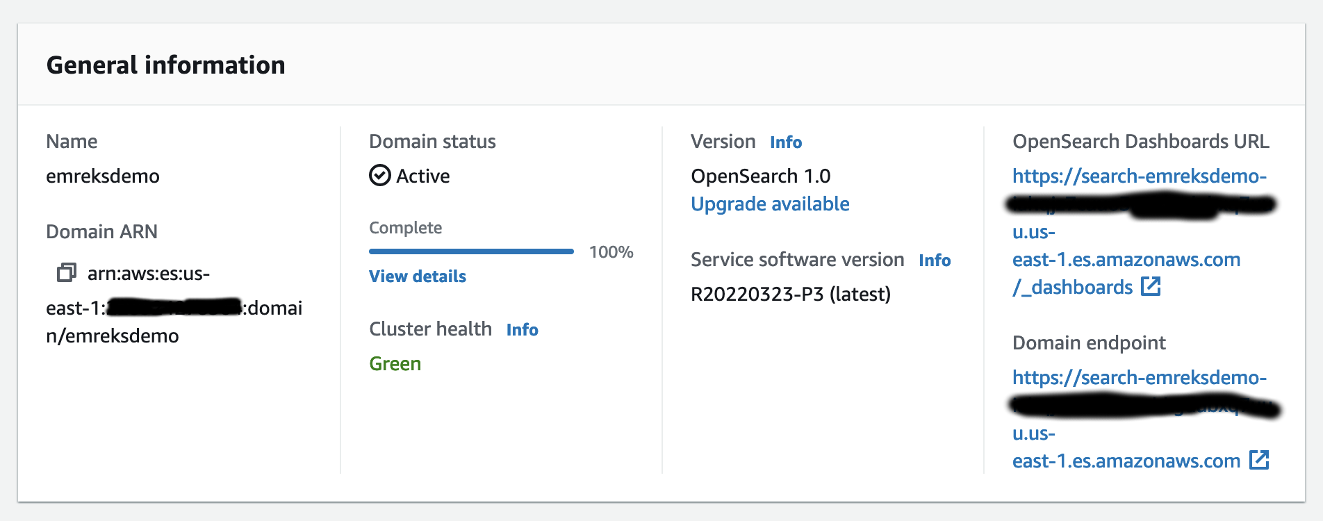 Opensearch Main Console