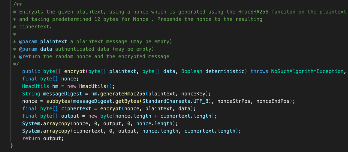 Deterministic Encryption