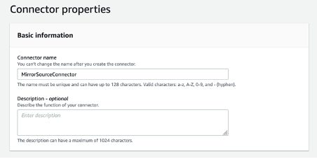connector properties name