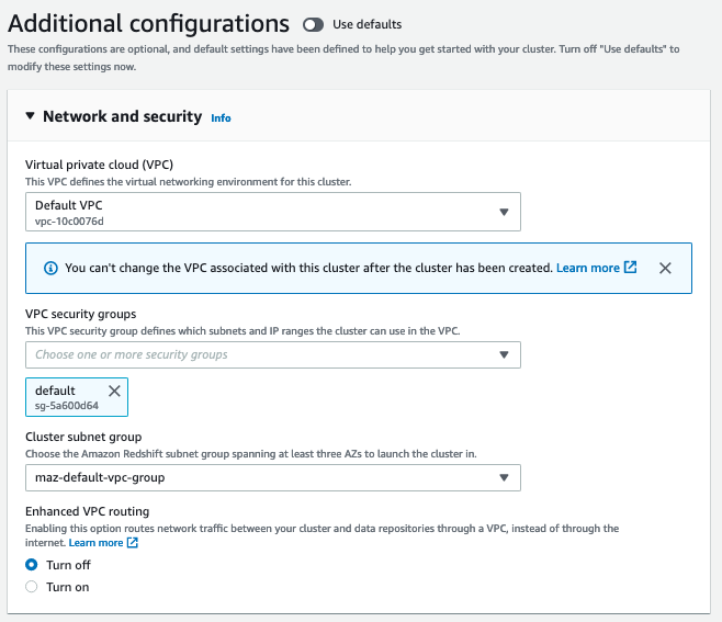 additional configurations additional configurations