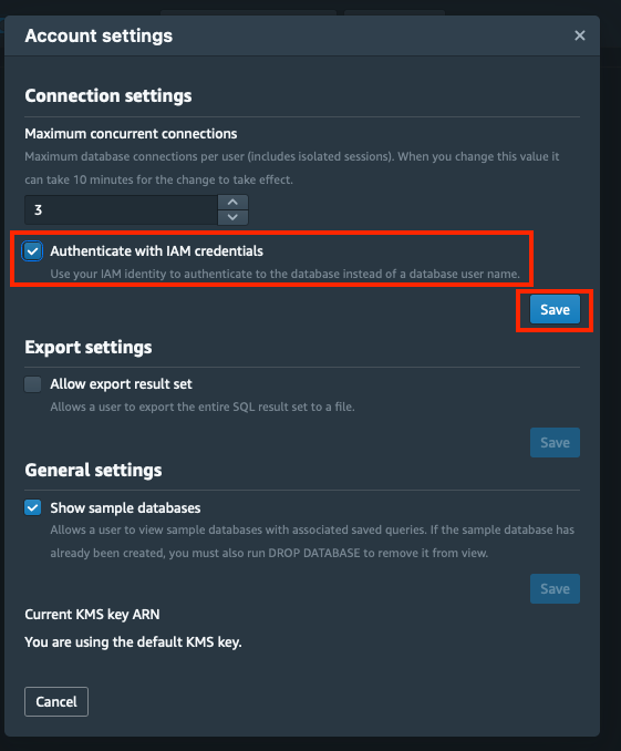 Authenticate with IAM credentials Authenticate with IAM credentials