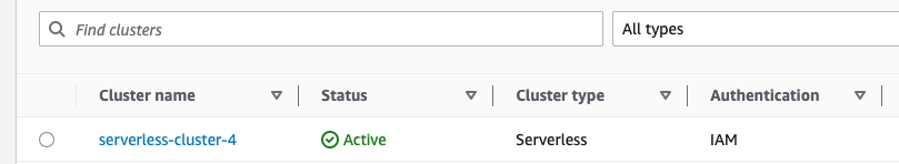 Cluster Available for Use