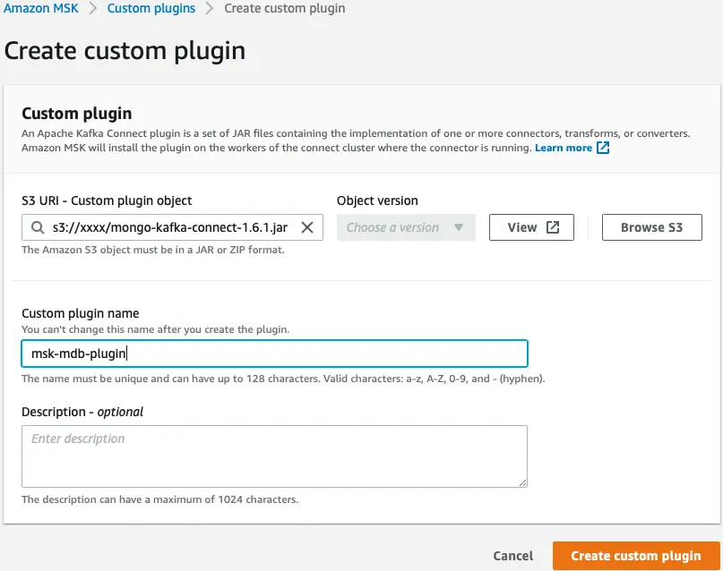 MSK plugin details 