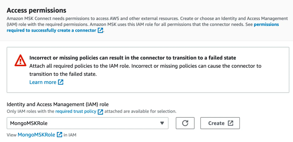 IAM Role configuration