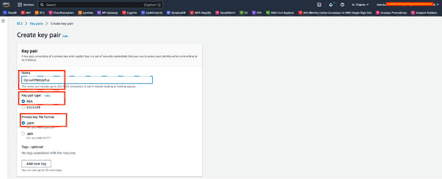 Create EC2 Key Pair - DemoMSKKeyPair