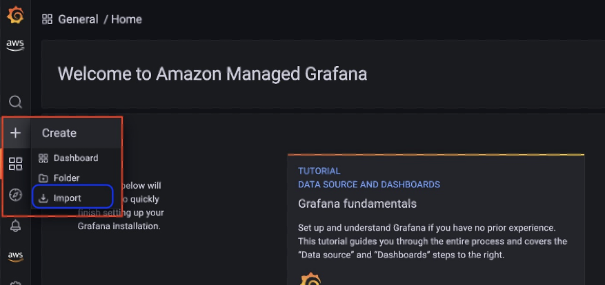 Importing preconfigured dashboard