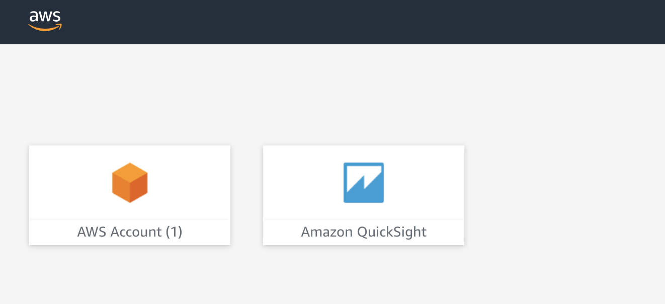 IAM Identity Center portal, choose Amazon QuickSight