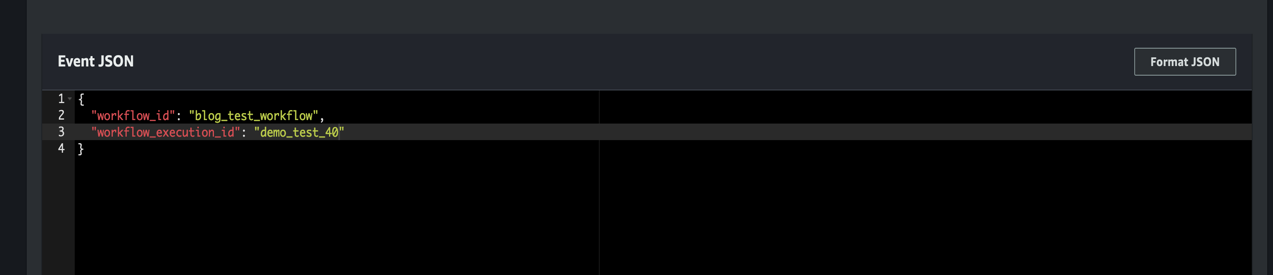 Workflow Trigger Lambda function Payload