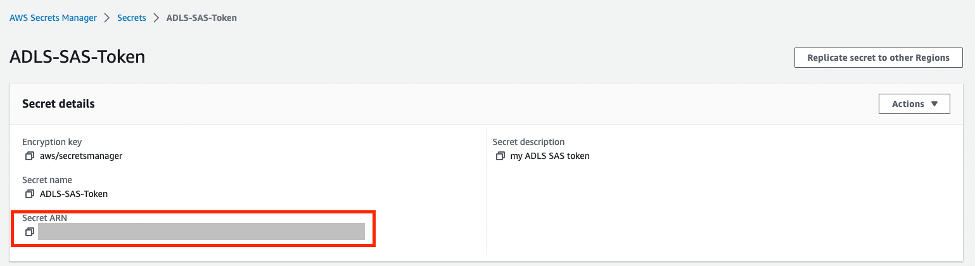 Secret ARN