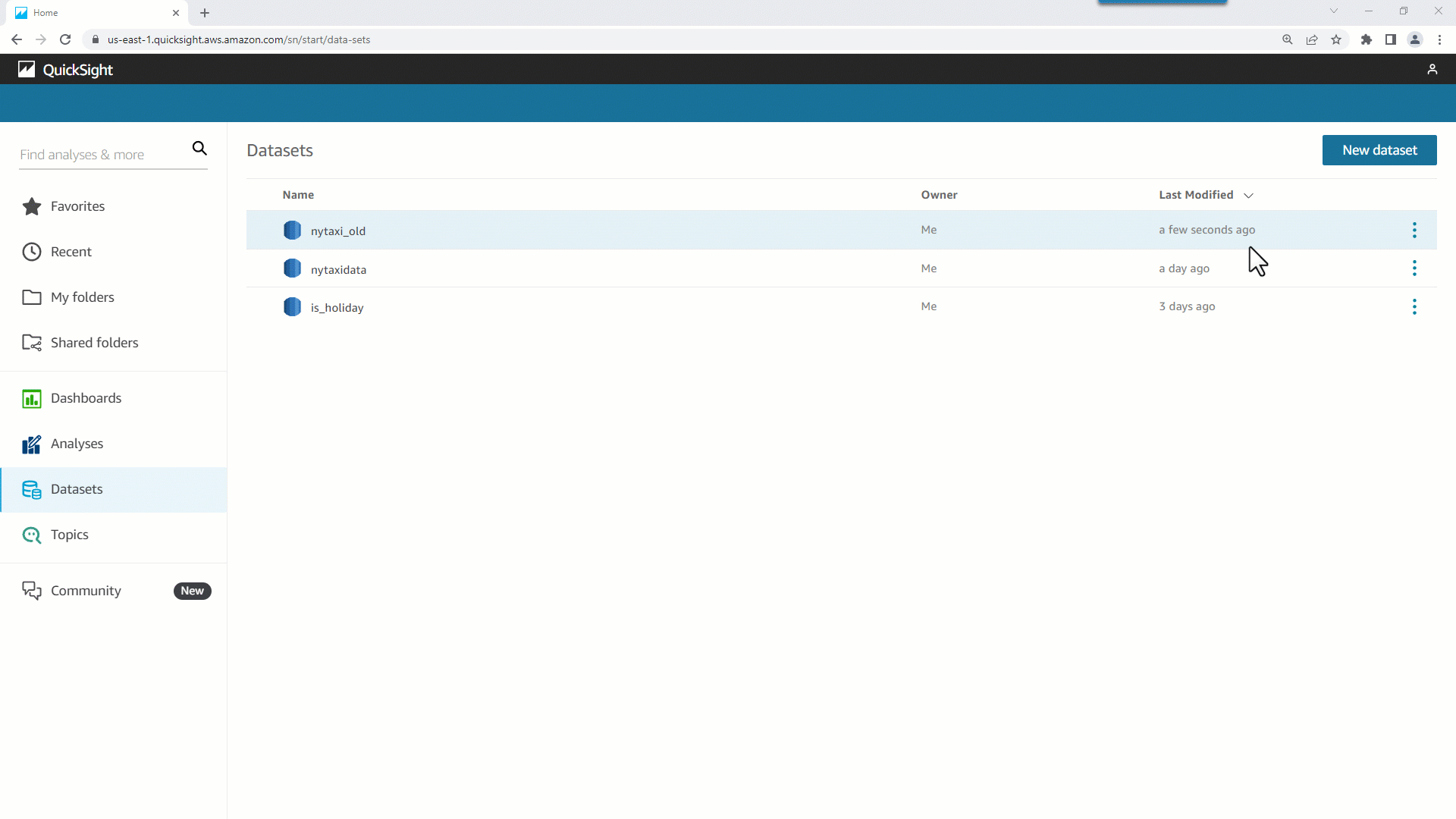 create a sample dataset nytaxidata