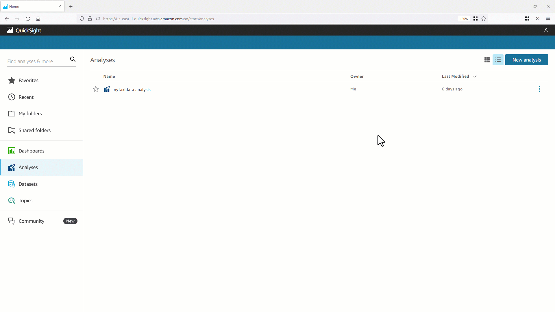 create a sample analysis using nytaxidata dataset