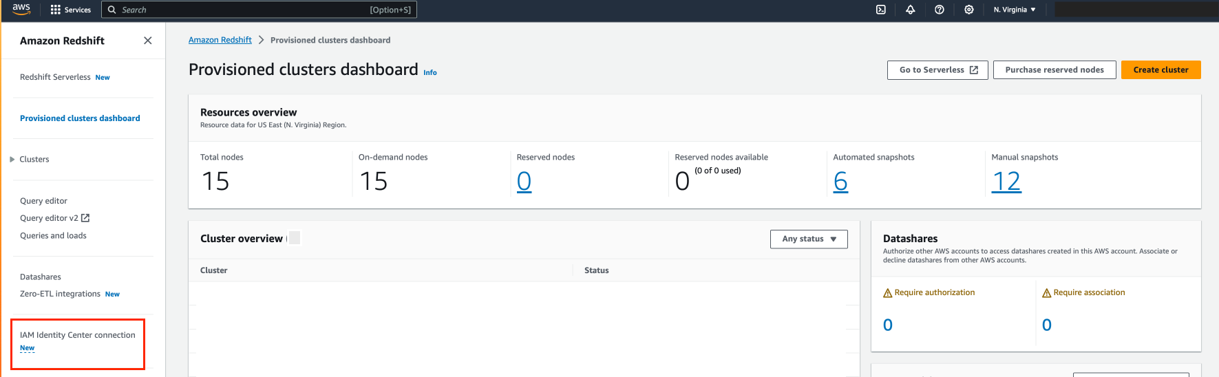 Redshift Application Creation