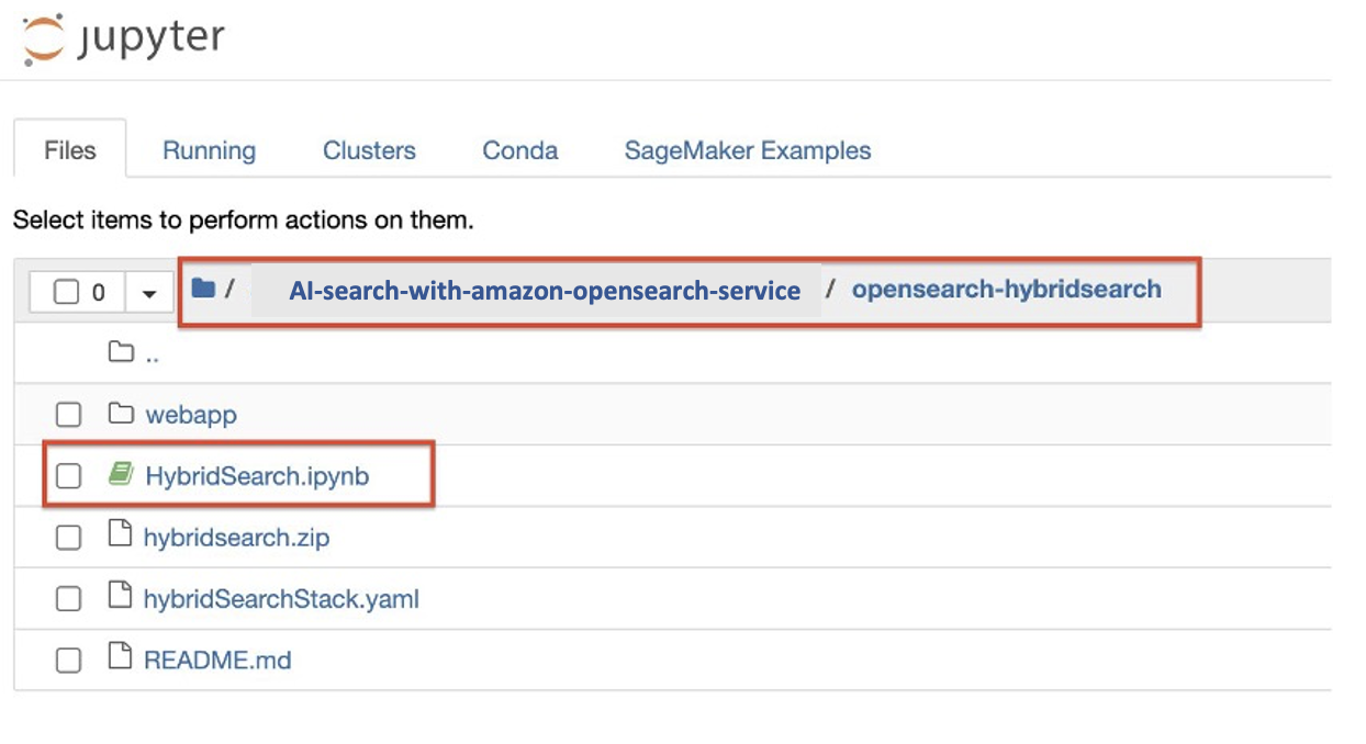 Open HybridSearch notebook
