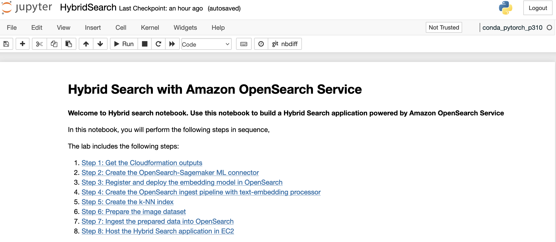 HybridSearch Implementation steps
