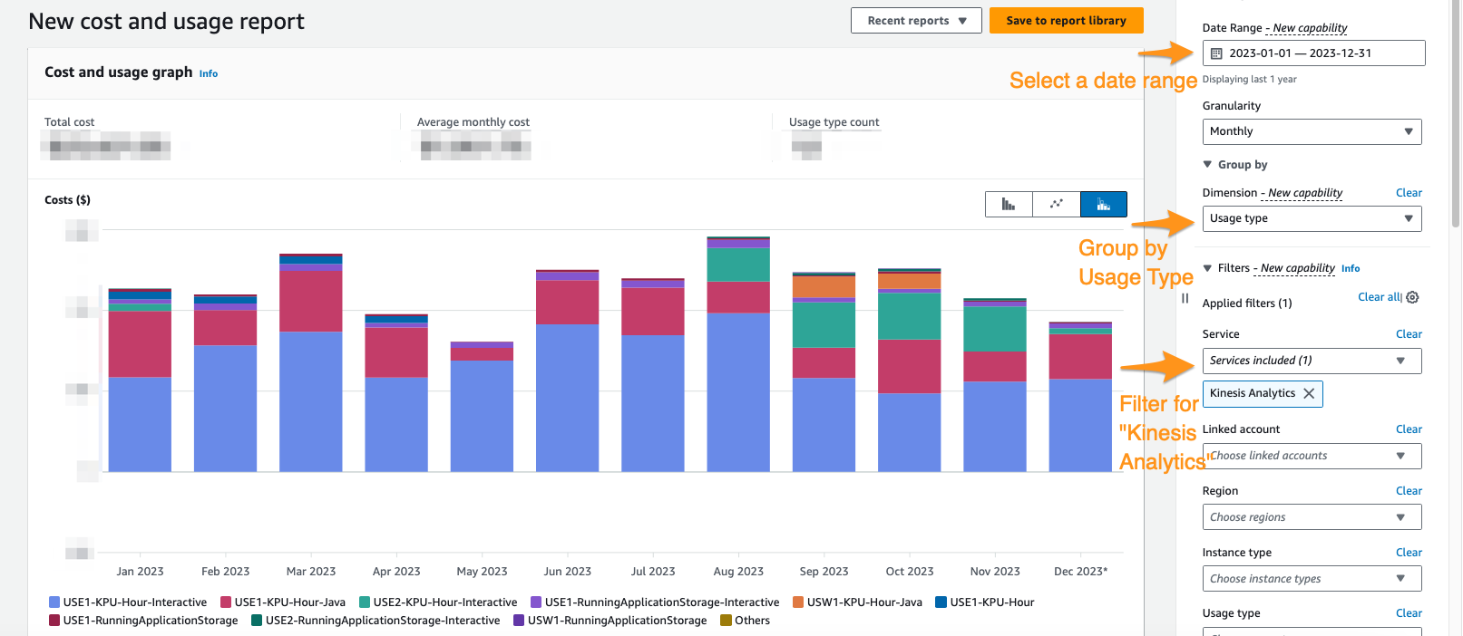 Analyse the cost of your Apache Flink application with AWS Cost Explorer