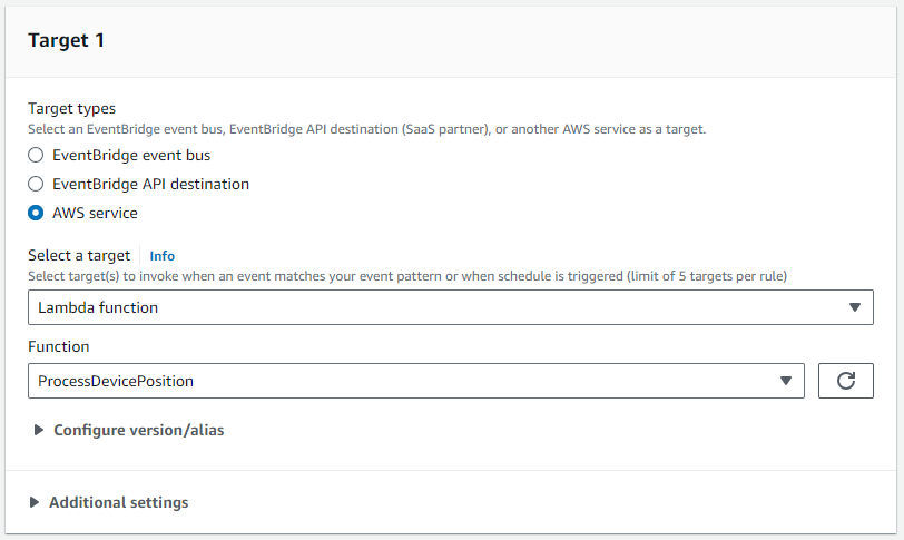 EventBridge target 1
