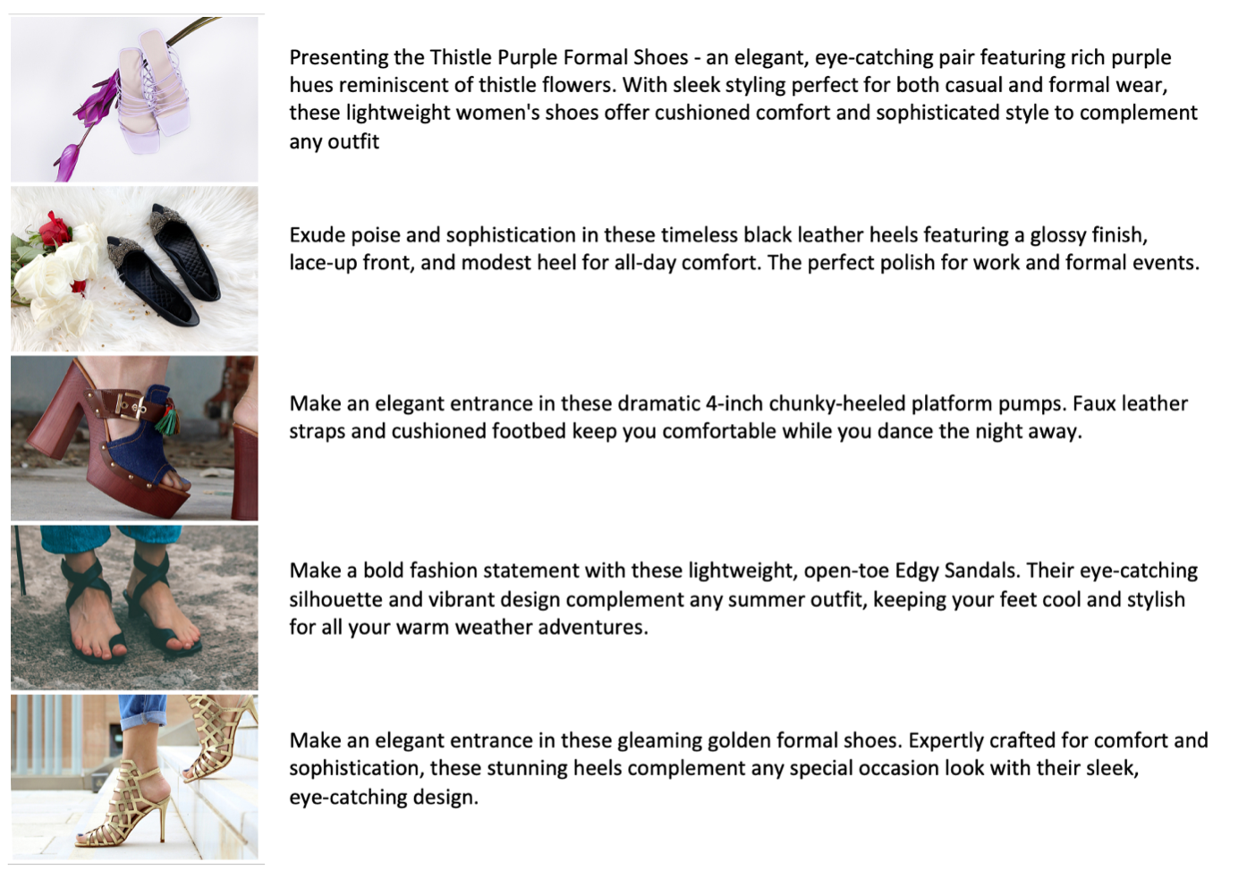 Results from multimodal search using text