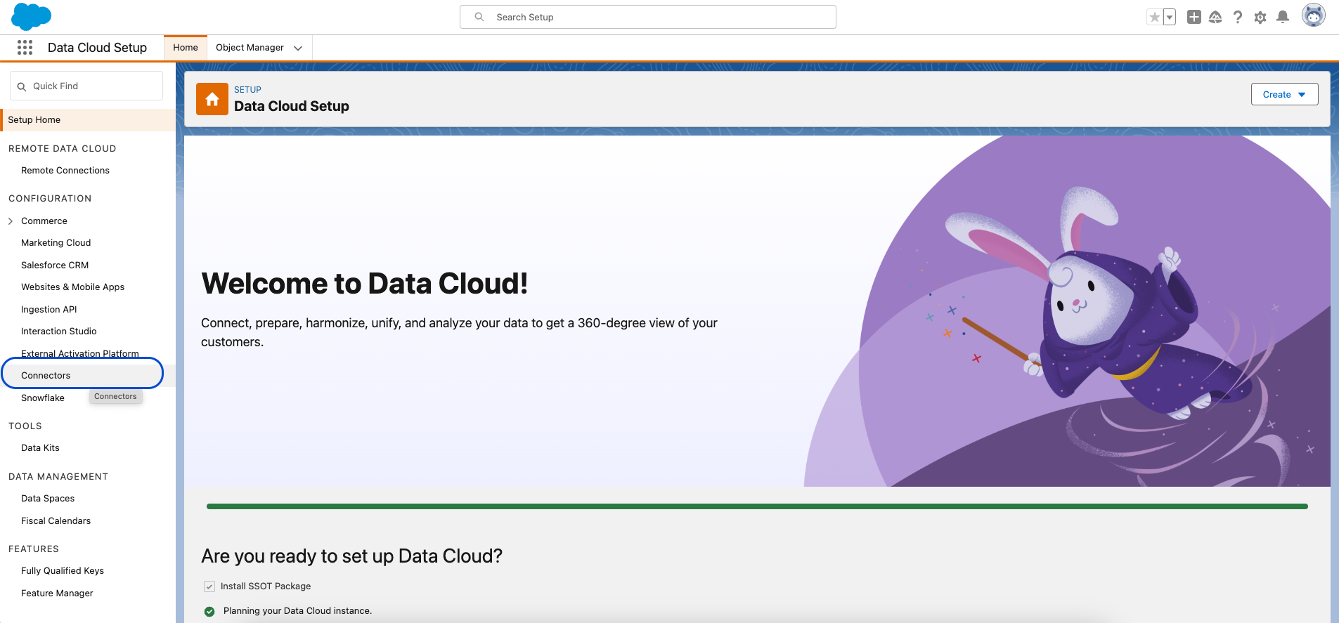 Step 2 choose Connectors under Configuration.