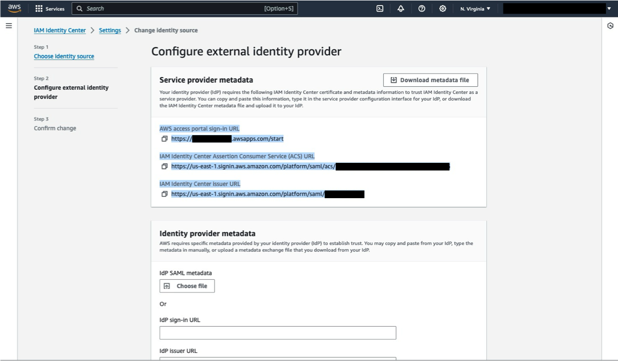 Identity provider source in IAM identity center