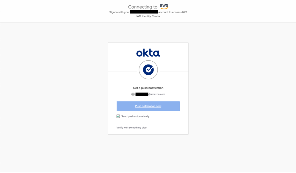 IAM identity center access in Okta