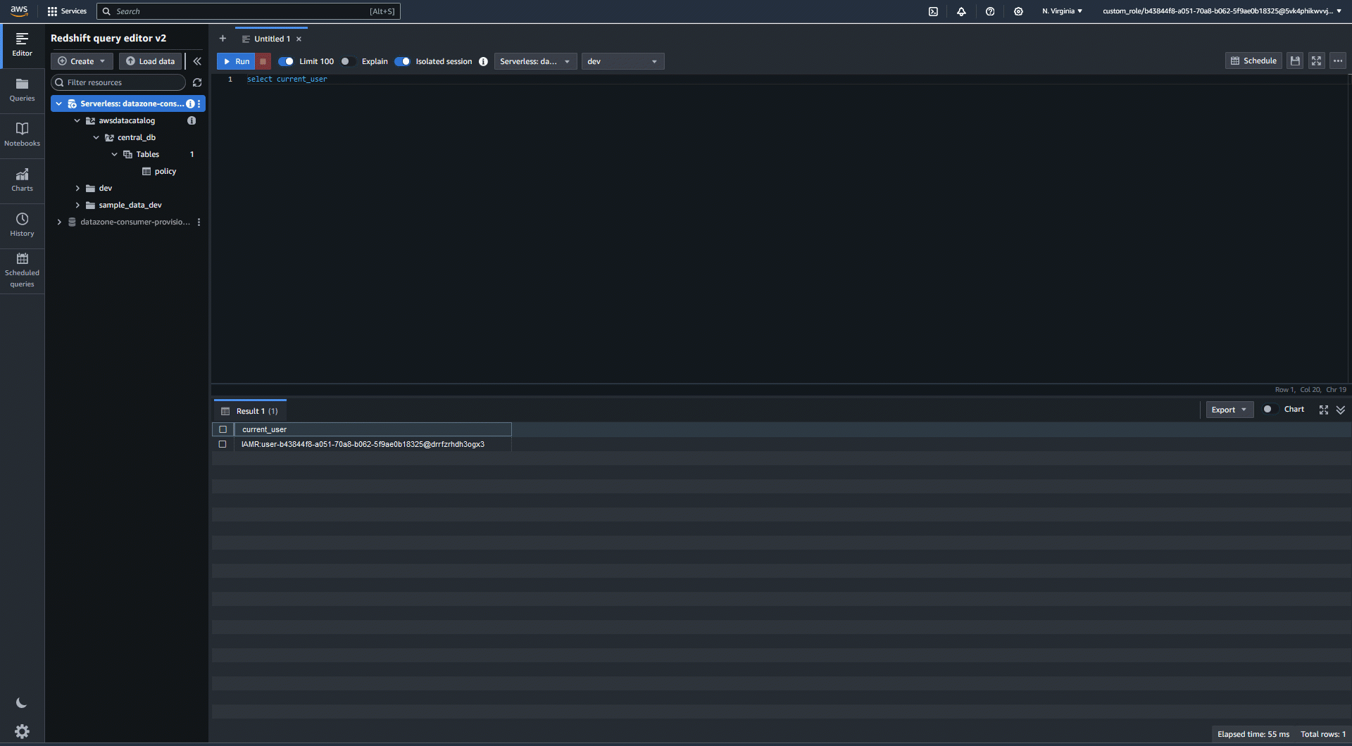 grantpermissions to awsdatacatalog