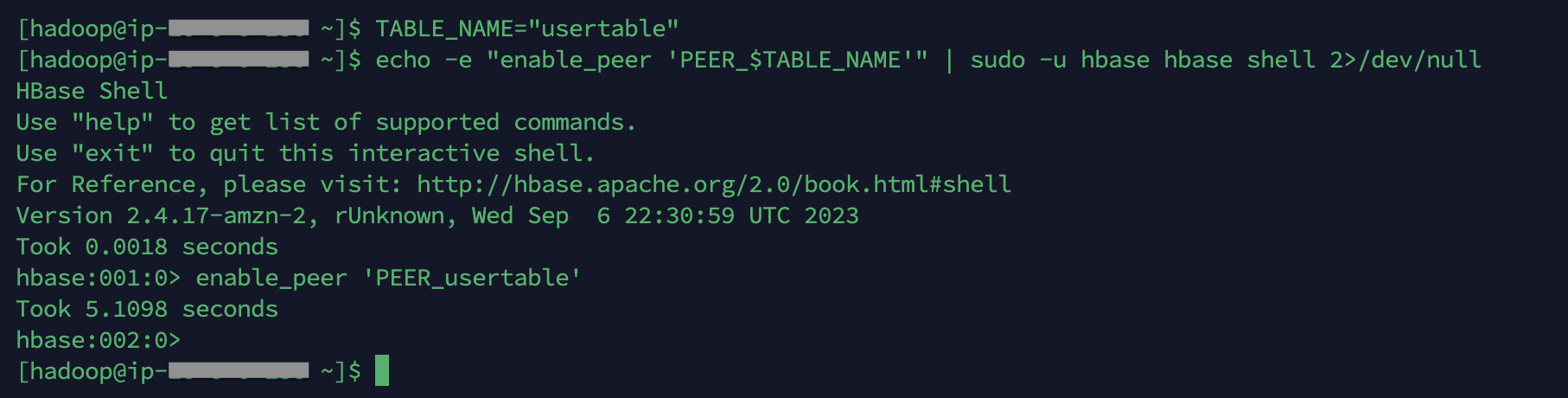 Enable peer