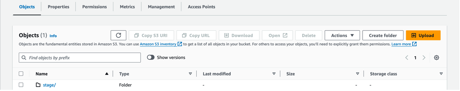 delivered message to Amazon S3