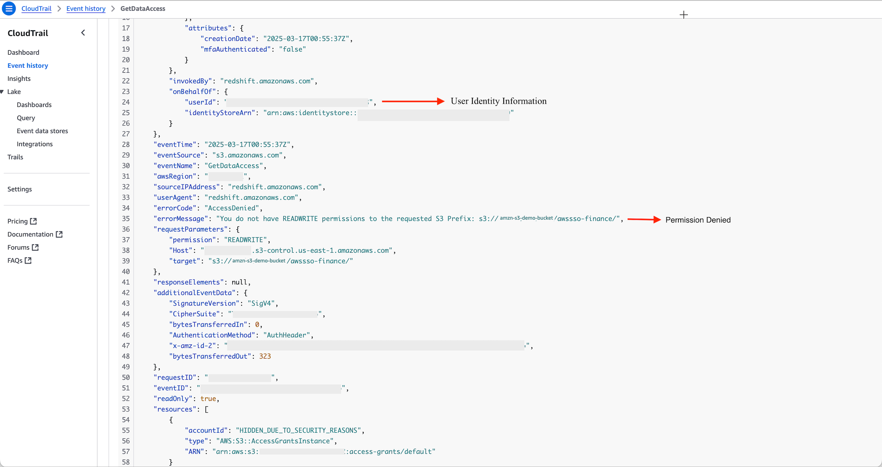 Figure 12: Amazon CloudTrail